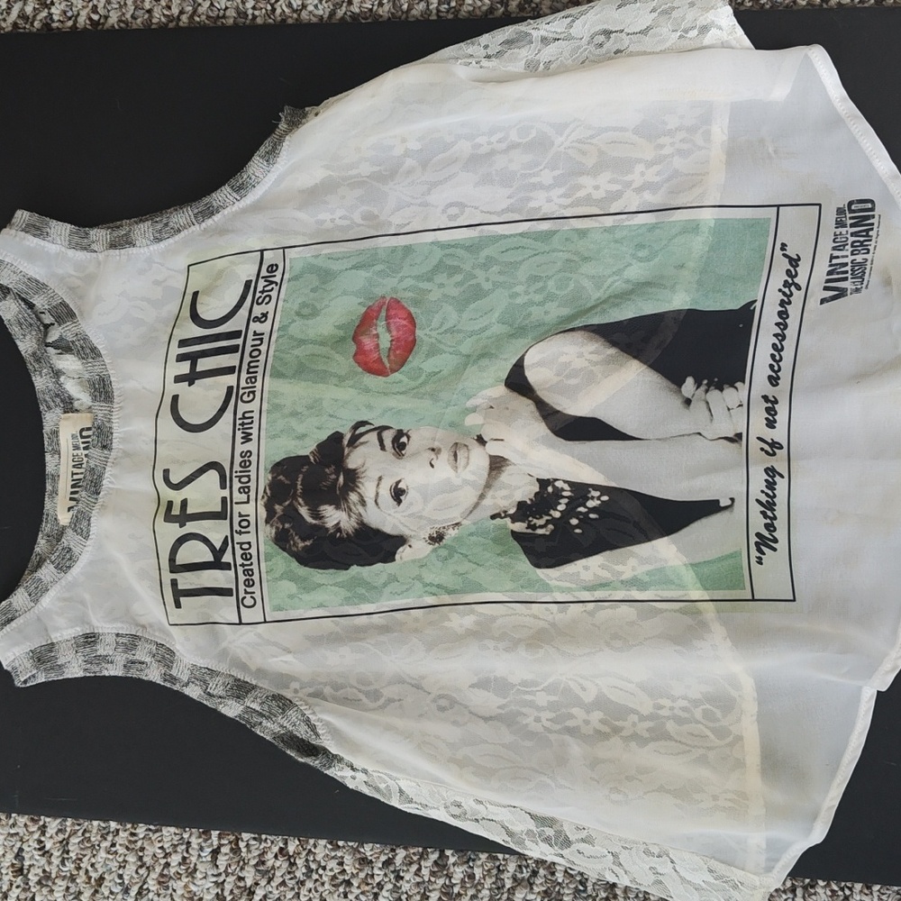 Audrey Hepburn tank size S